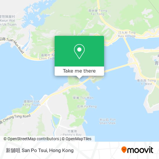 新舖咀 San Po Tsui map