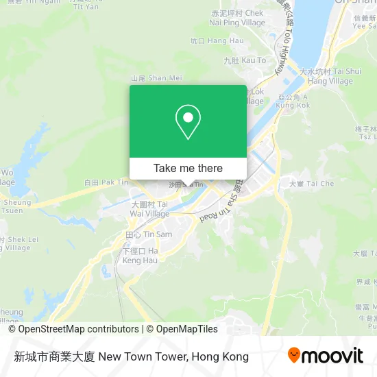 新城市商業大廈 New Town Tower map