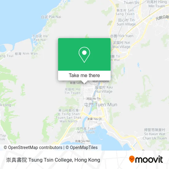 崇真書院 Tsung Tsin College map