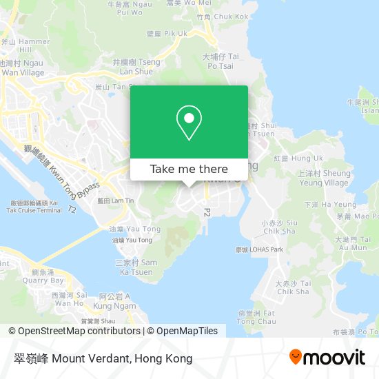 翠嶺峰 Mount Verdant map