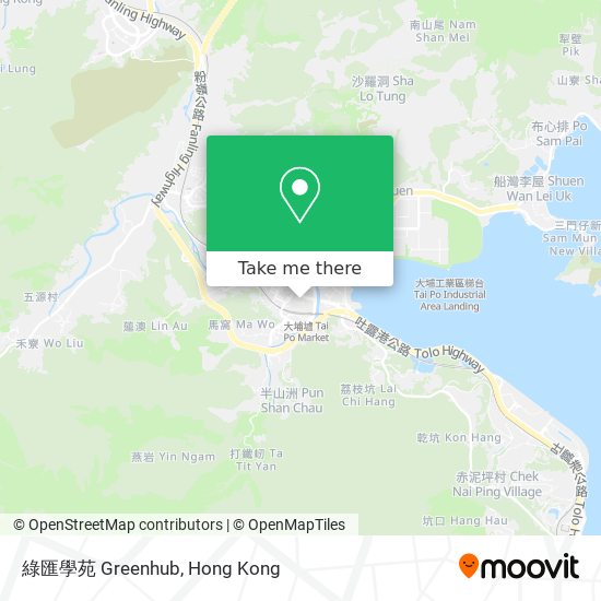 綠匯學苑 Greenhub map