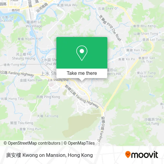 廣安樓 Kwong on Mansion map