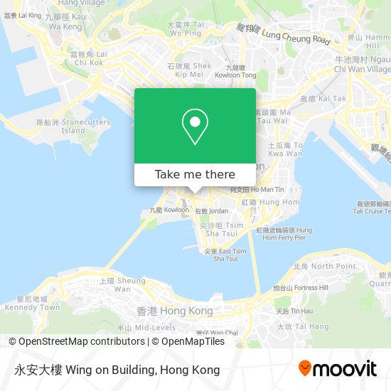 永安大樓 Wing on Building map