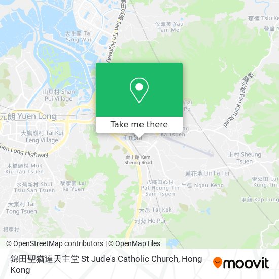 錦田聖猶達天主堂 St Jude's Catholic Church地圖