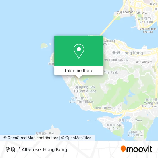 玫瑰邨 Alberose map