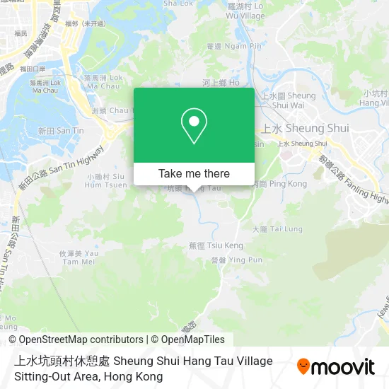 上水坑頭村休憩處 Sheung Shui Hang Tau Village Sitting-Out Area地圖