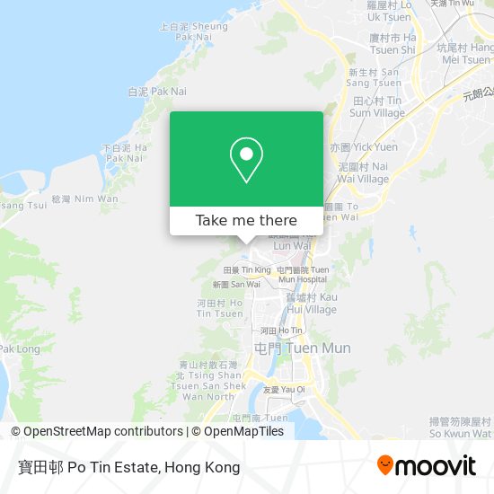 寶田邨 Po Tin Estate map