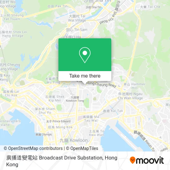廣播道變電站  Broadcast Drive Substation map