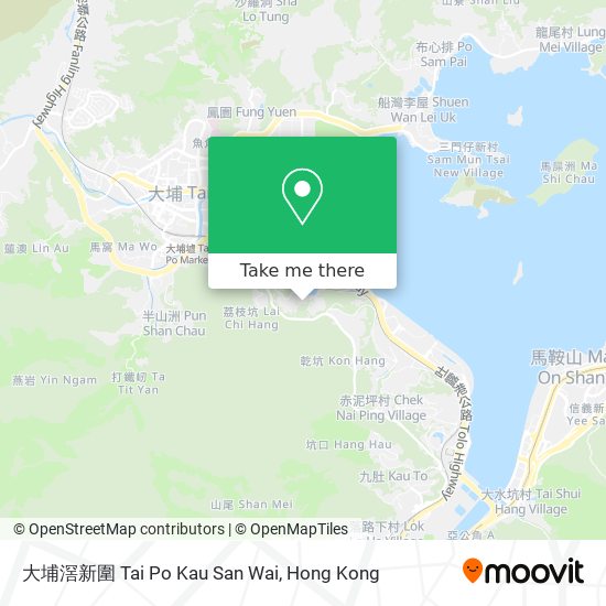 大埔滘新圍 Tai Po Kau San Wai map