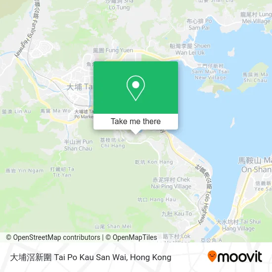 大埔滘新圍 Tai Po Kau San Wai map