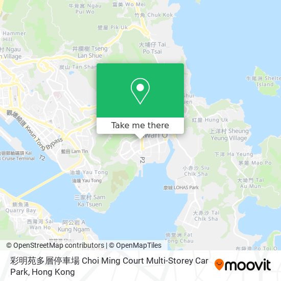 彩明苑多層停車場 Choi Ming Court Multi-Storey Car Park地圖