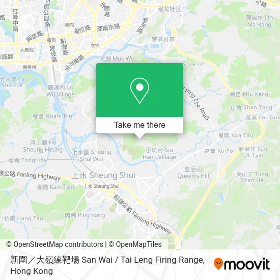 新圍／大嶺練靶場 San Wai / Tai Leng Firing Range map