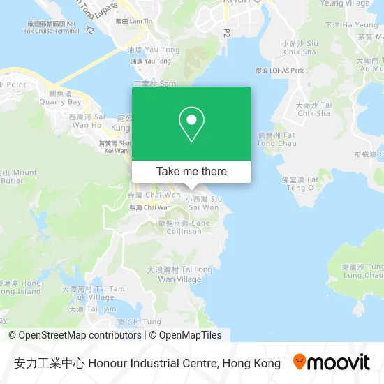 安力工業中心 Honour Industrial Centre map