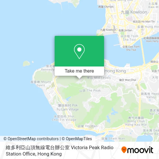 維多利亞山頂無線電台辦公室 Victoria Peak Radio Station Office地圖