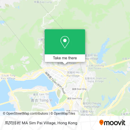 馬閃排村 MA Sim Pai Village map