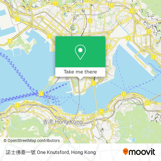 諾士佛臺一號 One Knutsford map