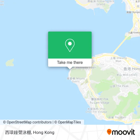 西環鐘聲泳棚地圖