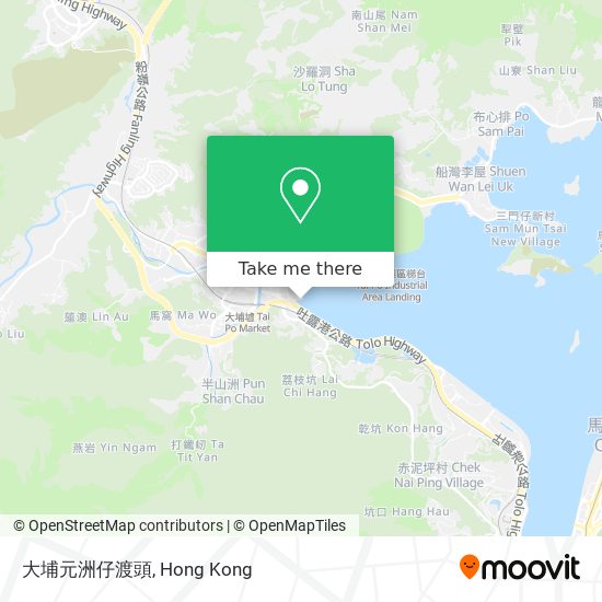 大埔元洲仔渡頭 map