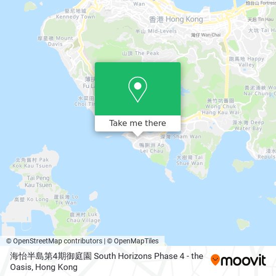 海怡半島第4期御庭園 South Horizons Phase 4 - the Oasis map