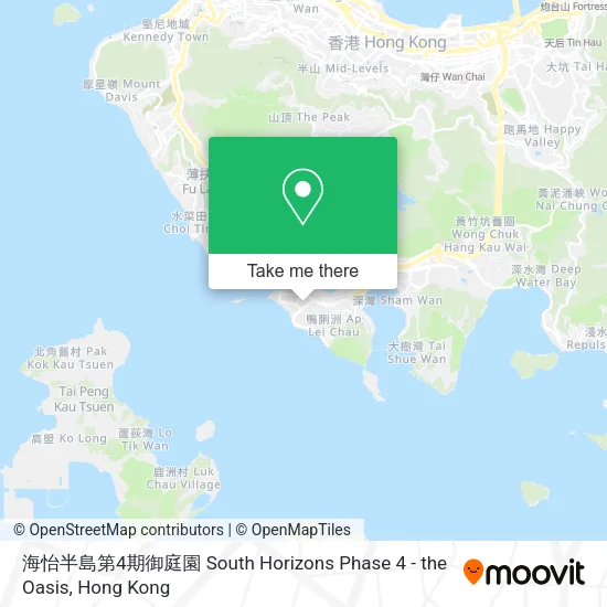 海怡半島第4期御庭園 South Horizons Phase 4 - the Oasis地圖