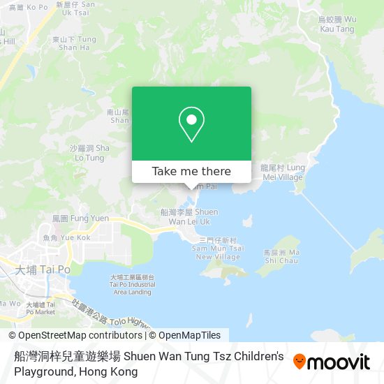 船灣洞梓兒童遊樂場 Shuen Wan Tung Tsz Children's Playground map