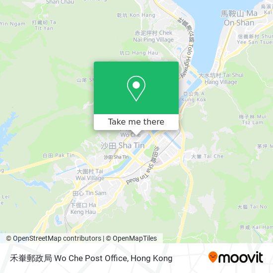 禾輋郵政局 Wo Che Post Office map