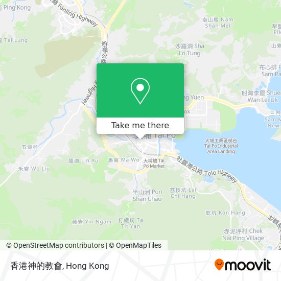 香港神的教會 map