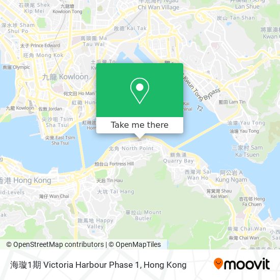 海璇1期 Victoria Harbour Phase 1 map