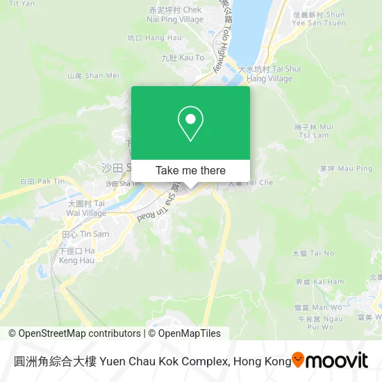 圓洲角綜合大樓 Yuen Chau Kok Complex map