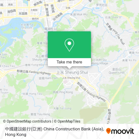 中國建設銀行(亞洲) China Construction Bank (Asia) map