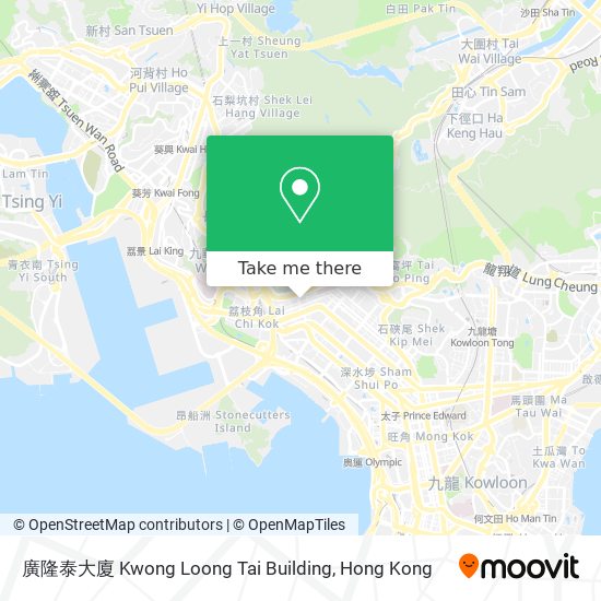 廣隆泰大廈 Kwong Loong Tai Building map