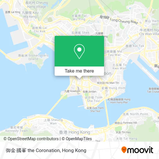 御金‧國峯 the Coronation map