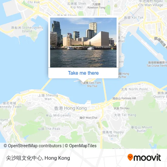 尖沙咀文化中心地圖