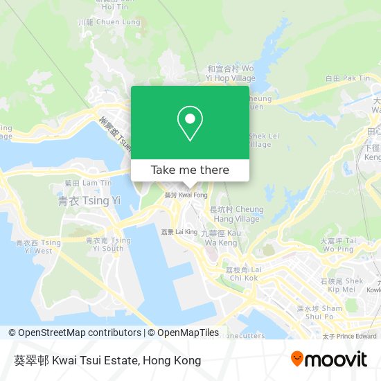 葵翠邨 Kwai Tsui Estate map