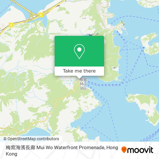 梅窩海濱長廊 Mui Wo Waterfront Promenade map