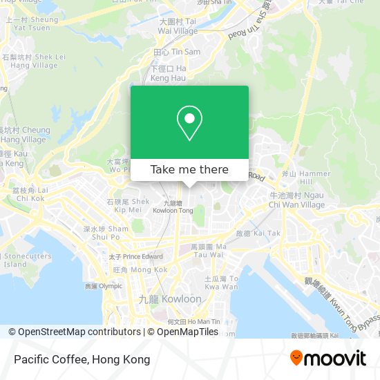 Pacific Coffee map