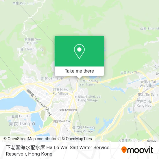 下老圍海水配水庫 Ha Lo Wai Salt Water Service Reservoir map
