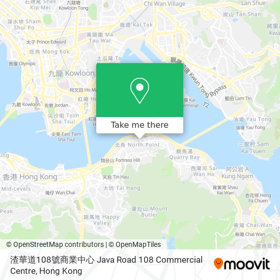 渣華道108號商業中心 Java Road 108 Commercial Centre map