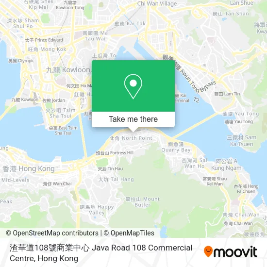 渣華道108號商業中心 Java Road 108 Commercial Centre地圖