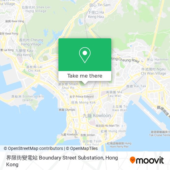 界限街變電站 Boundary Street Substation map