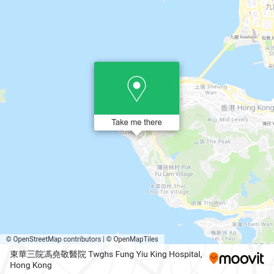 東華三院馮堯敬醫院 Twghs Fung Yiu King Hospital map