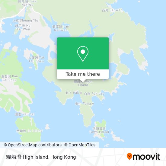 糧船灣 High Island map
