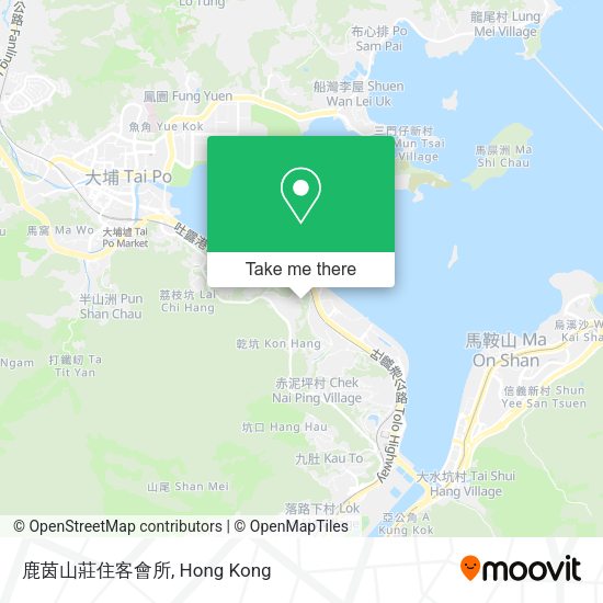 鹿茵山莊住客會所地圖