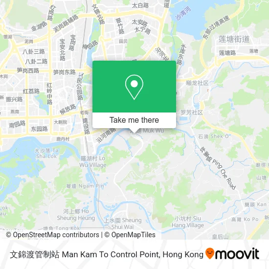 文錦渡管制站 Man Kam To Control Point地圖