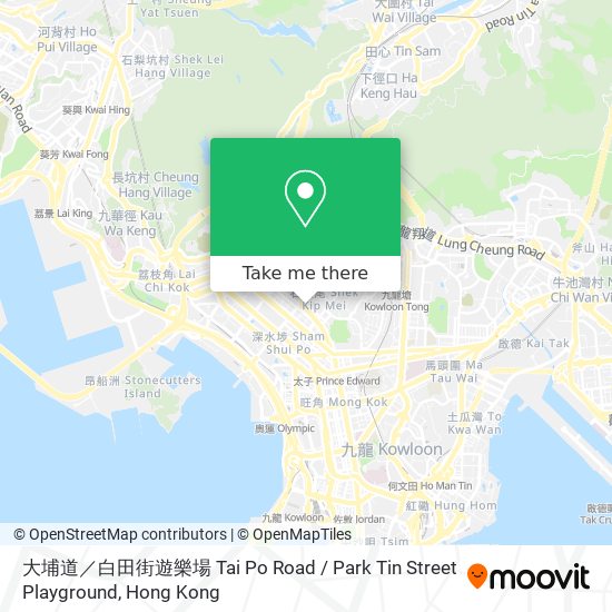 大埔道／白田街遊樂場 Tai Po Road / Park Tin Street Playground map