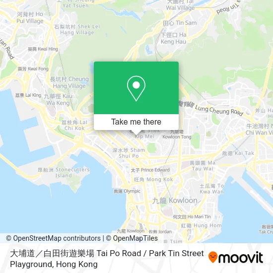 大埔道／白田街遊樂場 Tai Po Road / Park Tin Street Playground map