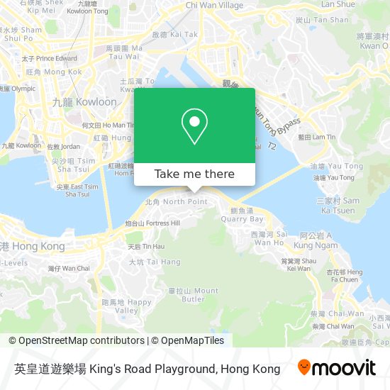 英皇道遊樂場 King's Road Playground地圖