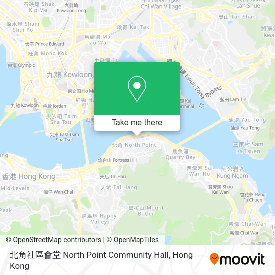 北角社區會堂 North Point Community Hall地圖