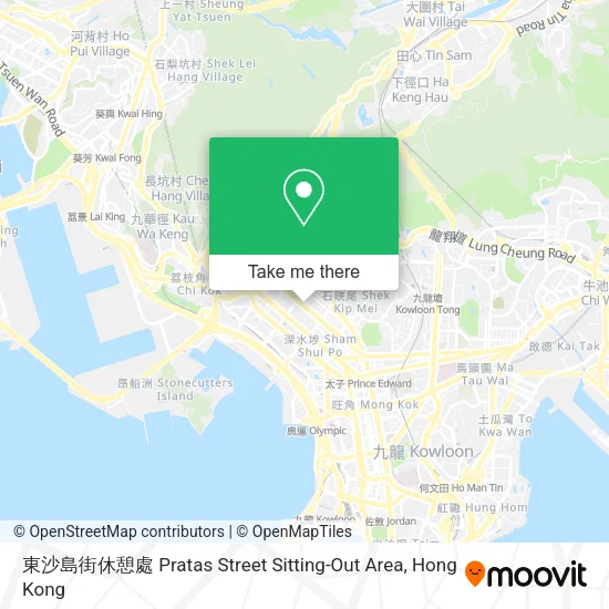 東沙島街休憩處 Pratas Street Sitting-Out Area地圖