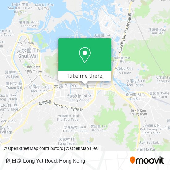 朗日路 Long Yat Road map